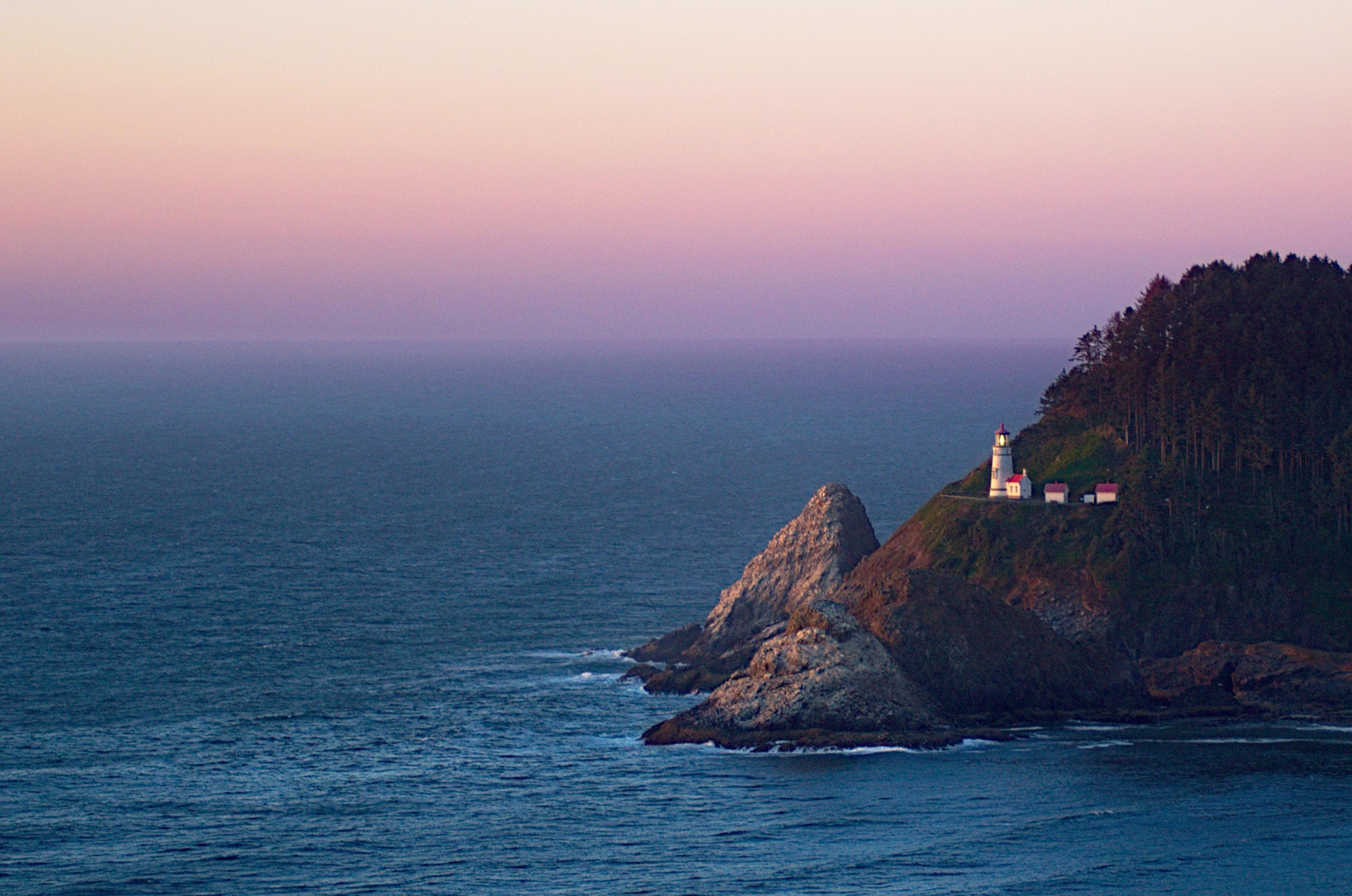 Heceta Head Light House at sunset